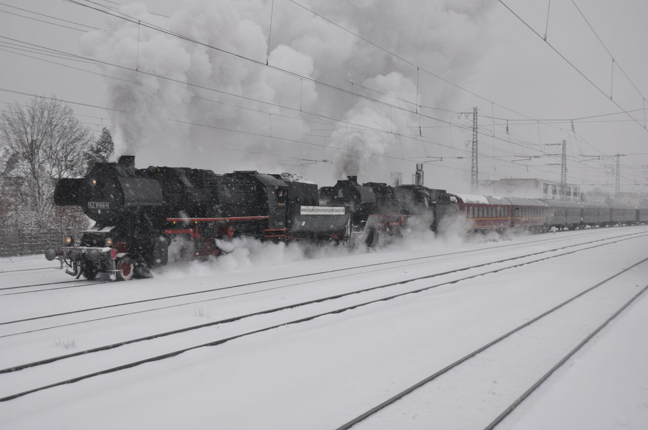 Am 2.- und 3. Adventswochenende: Mit dem Dampfzug rund um München